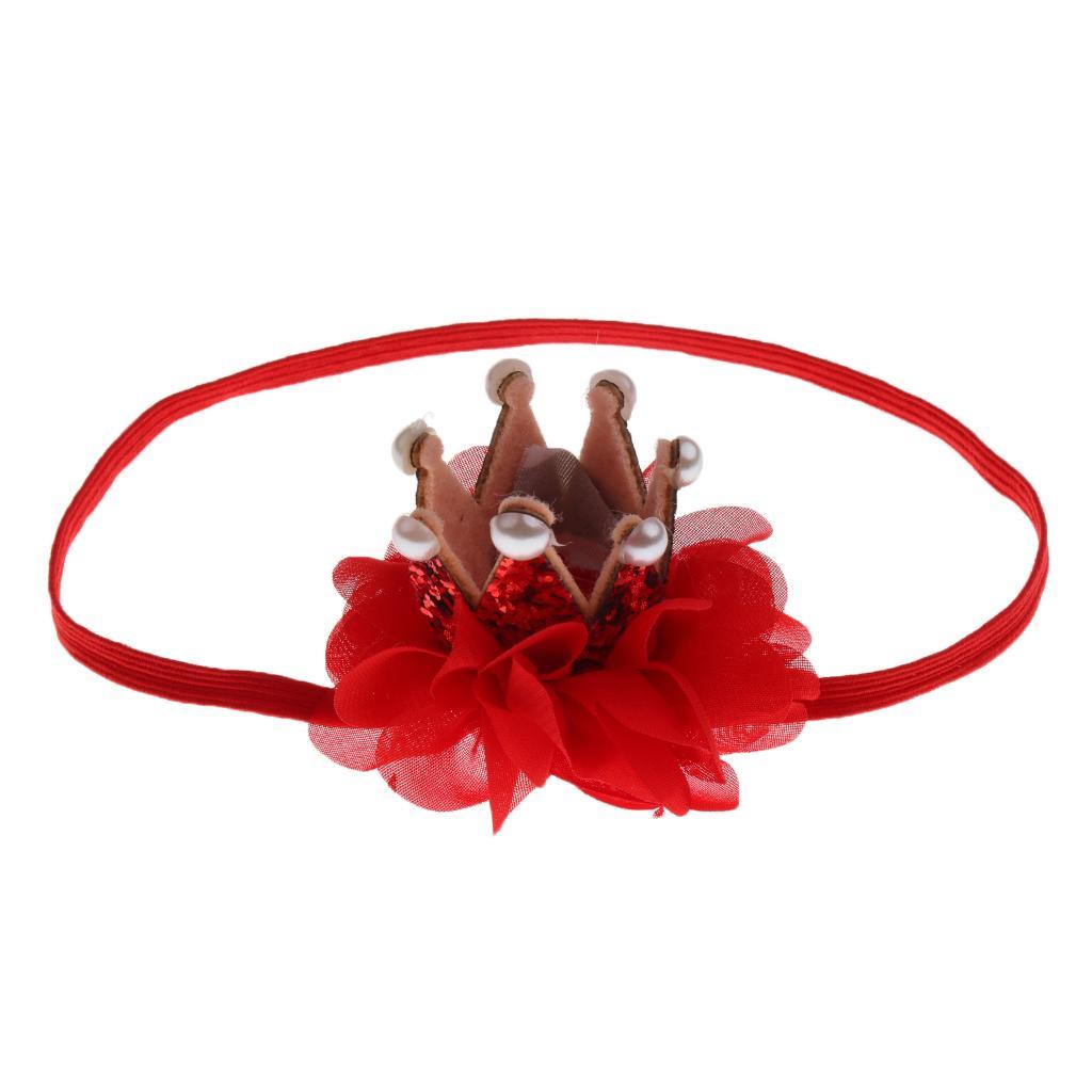 Baby Kids Girls Crown Pearl Princess Hair Clip Headdress Hair Accessories