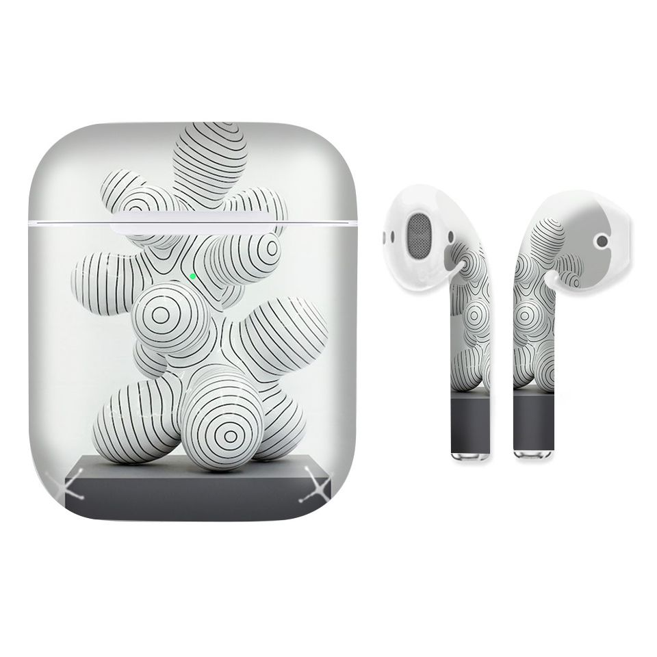 Miếng dán skin chống bẩn cho tai nghe AirPods in hình Họa tiết - HTx044 (bản không dây 1 và 2)