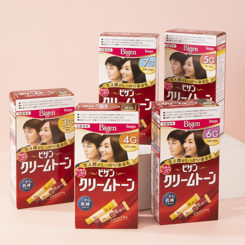 Thuốc nhuộm tóc phủ bạc Hoyu Bigen Cream Tone 80g các màu Nội địa Nhật Bản