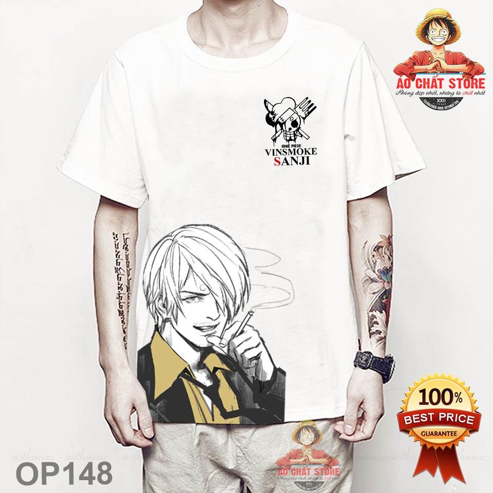 Áo thun Sanji Chân Đen Siêu Chất - Áo Phông One Piece Hải Tặc SANJI Đẹp OP148