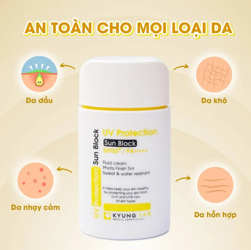 Kem chống nắng 6 màng lọc Kyung Lab UV Protection Sun Block SPF 50+/PA++++ 50ml