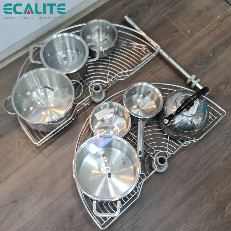 Mâm xoay 1/2 Revolving Basket Ecalite EL-NH180S - Hàng Chính Hãng