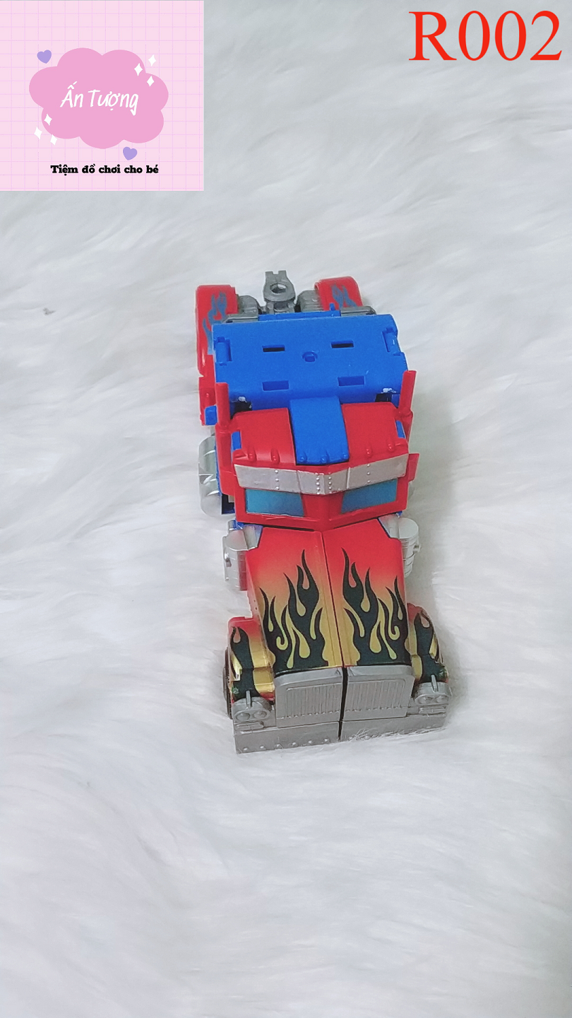 Đồ Chơi Rô Bốt Biến Hình Optimus Prime Bumblebee Biến Hình,￼Rô bốt Biến Hình Ô tô Transformer 2in1 cỡ vừa màu xanh