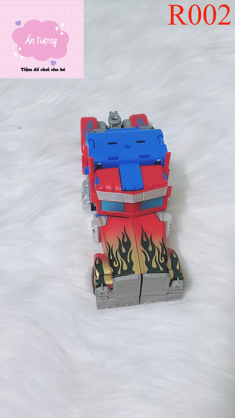Đồ Chơi Rô Bốt Biến Hình Optimus Prime Bumblebee Biến Hình,Rô bốt Biến Hình Ô tô Transformer 2in1 cỡ vừa màu xanh