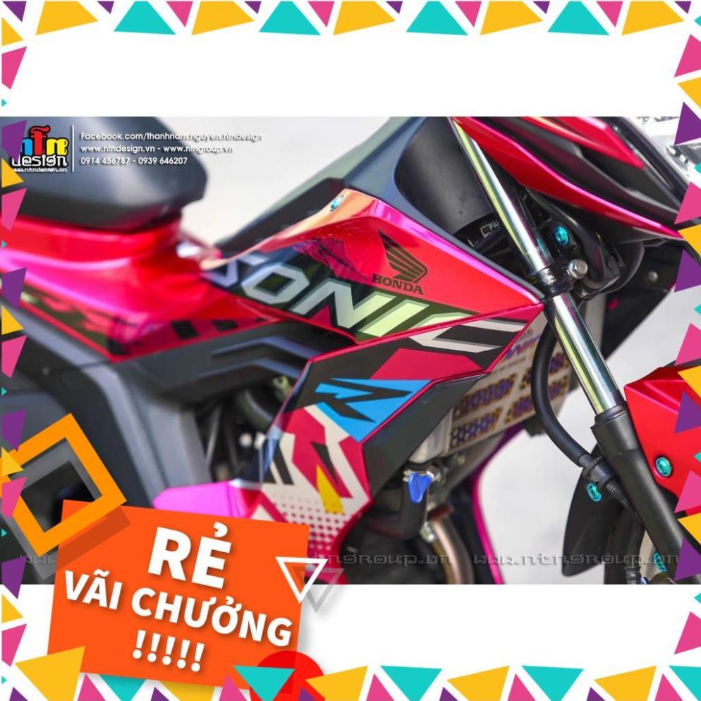 Tem Rời Sonic Mẫu Hồng Đen Xanh