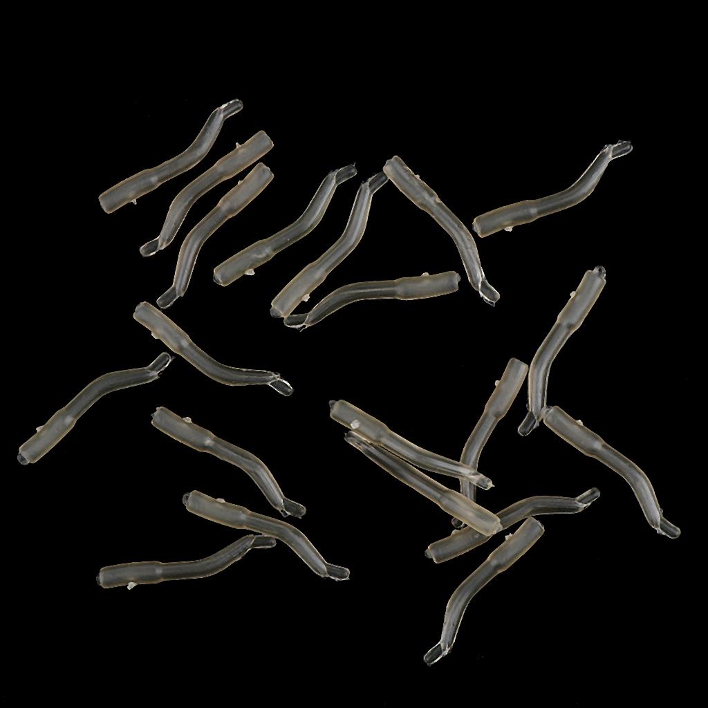 20pcs Fishing Hook Aligner Line Aligner Carp Rigs Setup Accessories Brown