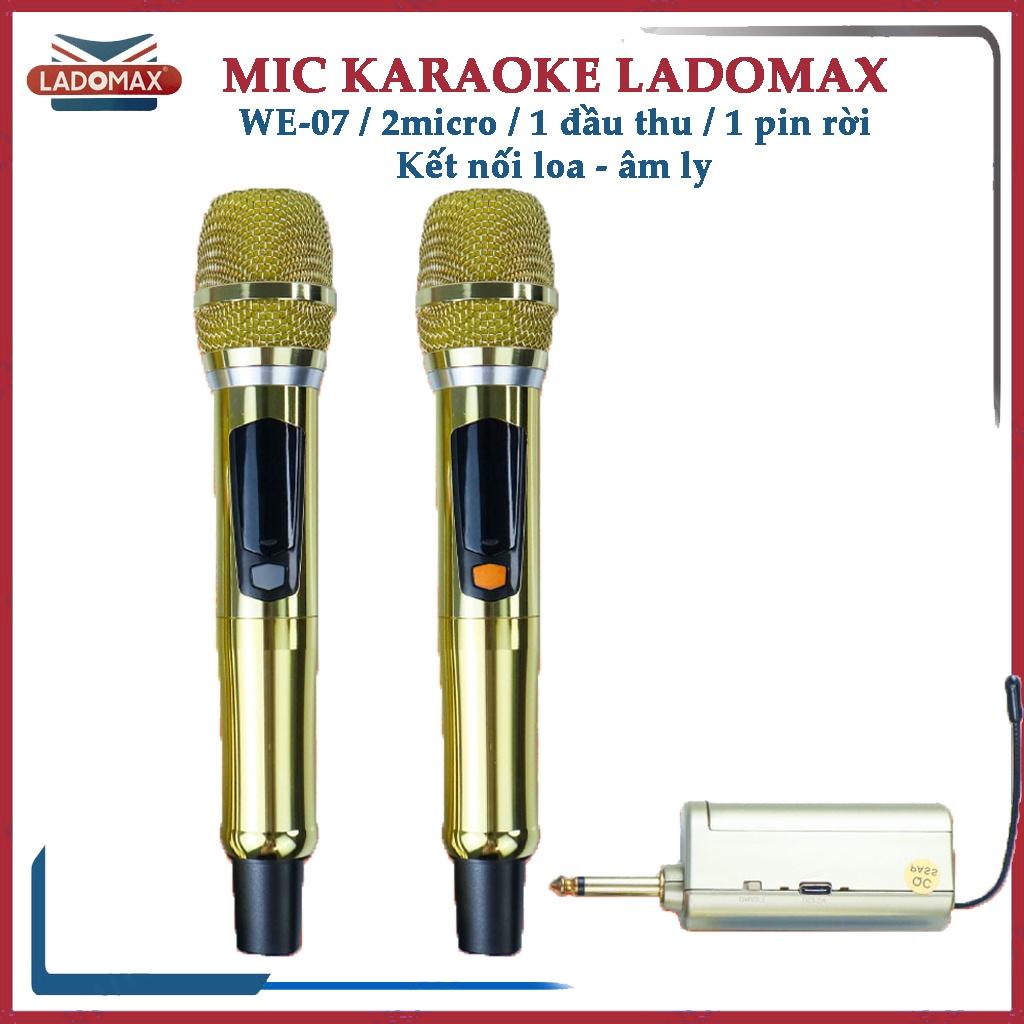 MICRO LOA KÉO LADOMAX WE-07 - Thu âm tốt, âm thanh chuyên nghiệp - Hàng chính hãng