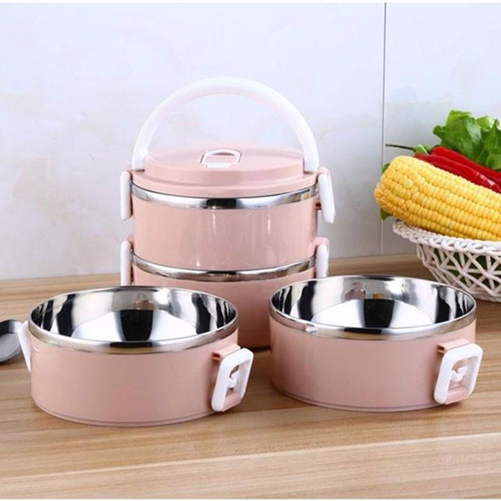 Hộp cơm giữ nhiệt 4 tầng lõi inox