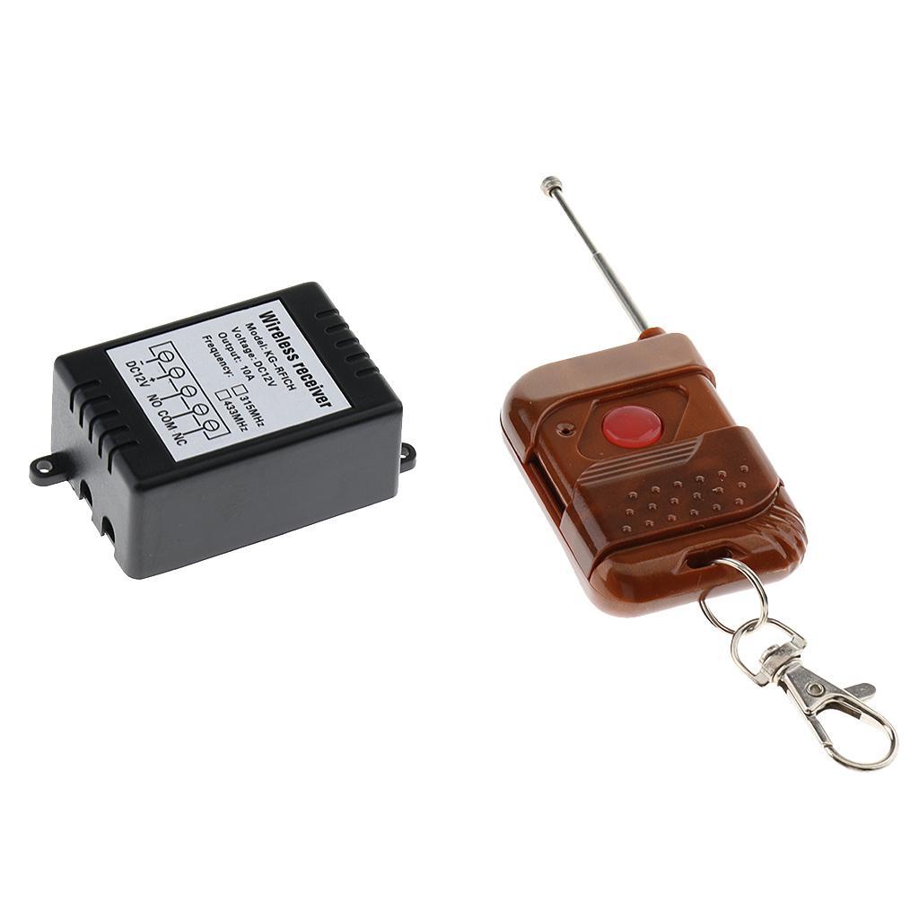 433Mhz Wireless RF Switch 164ft Long Range DC 12V 1 Channel Wireless Remote
