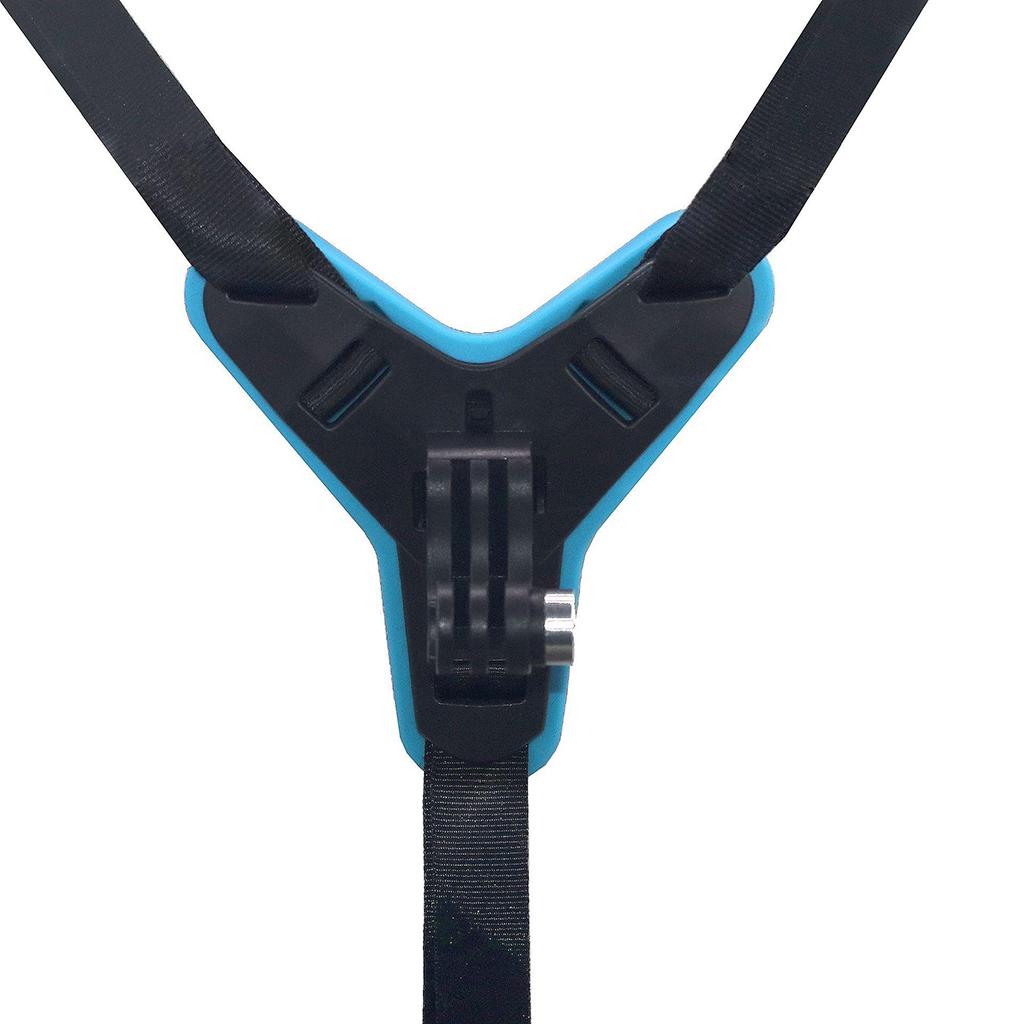Plastic Helmet Chin Mount Holder For GoPro Hero 8/7/6/5 Sports Camera Blue