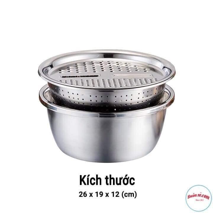 SÉT RỔ NẠO INOX 3in1 SIÊU TIỆN LỢI HOT HIT CẬP BẾN