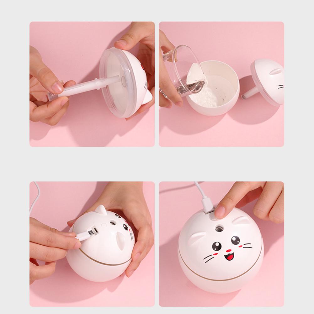 USB Phun Sương Tạo Ẩm Hình Ếch Con Phun Sương Tạo Mới Máy Phun Sương Tạo Độ Ẩm Lọc Cát Đèn Ngủ LED Văn Phòng Nhà Mini Phun Sương Tạo Ẩm