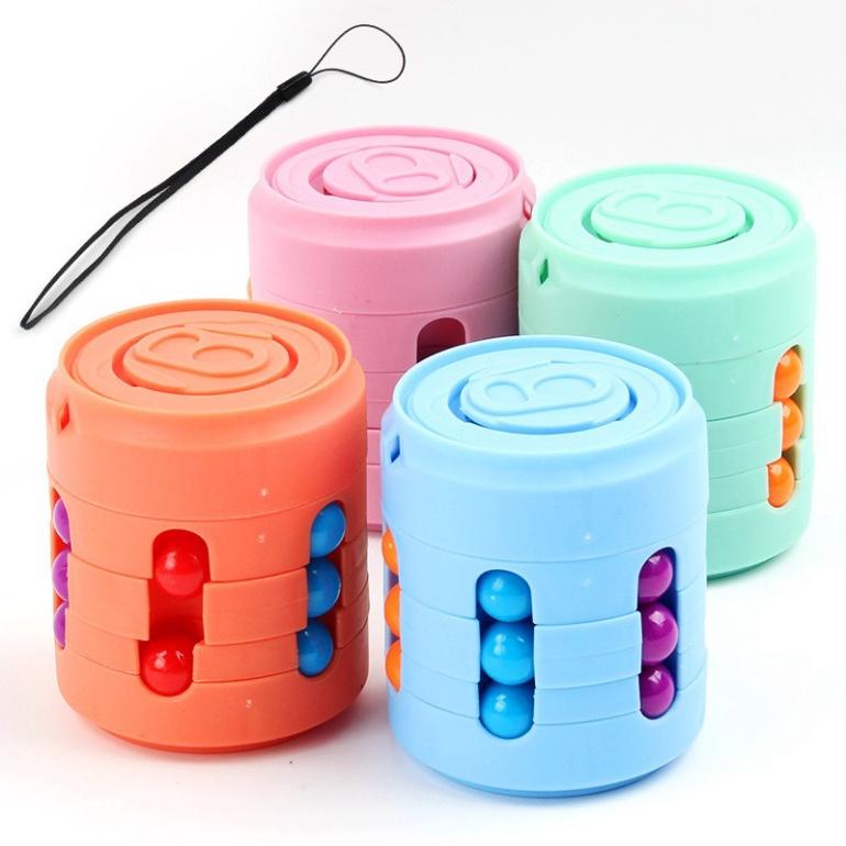 Rubik Spinner Bi Lon Nước Ngọt, Rubik Biến Thể cù Hình Hạt Đậu yêu thuật Cho Bé, Rubic Magic Bean Đẹp Mắt, Xoay Trơ