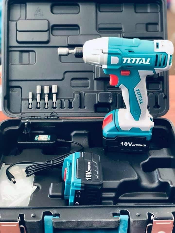 MÁY VẶN SIẾT VÍT DÙNG PIN LION 18V TOTAL (KÈM THEO 02 PIN 18V) TIDLI228181 - HÀNG CHÍNH HÃNG