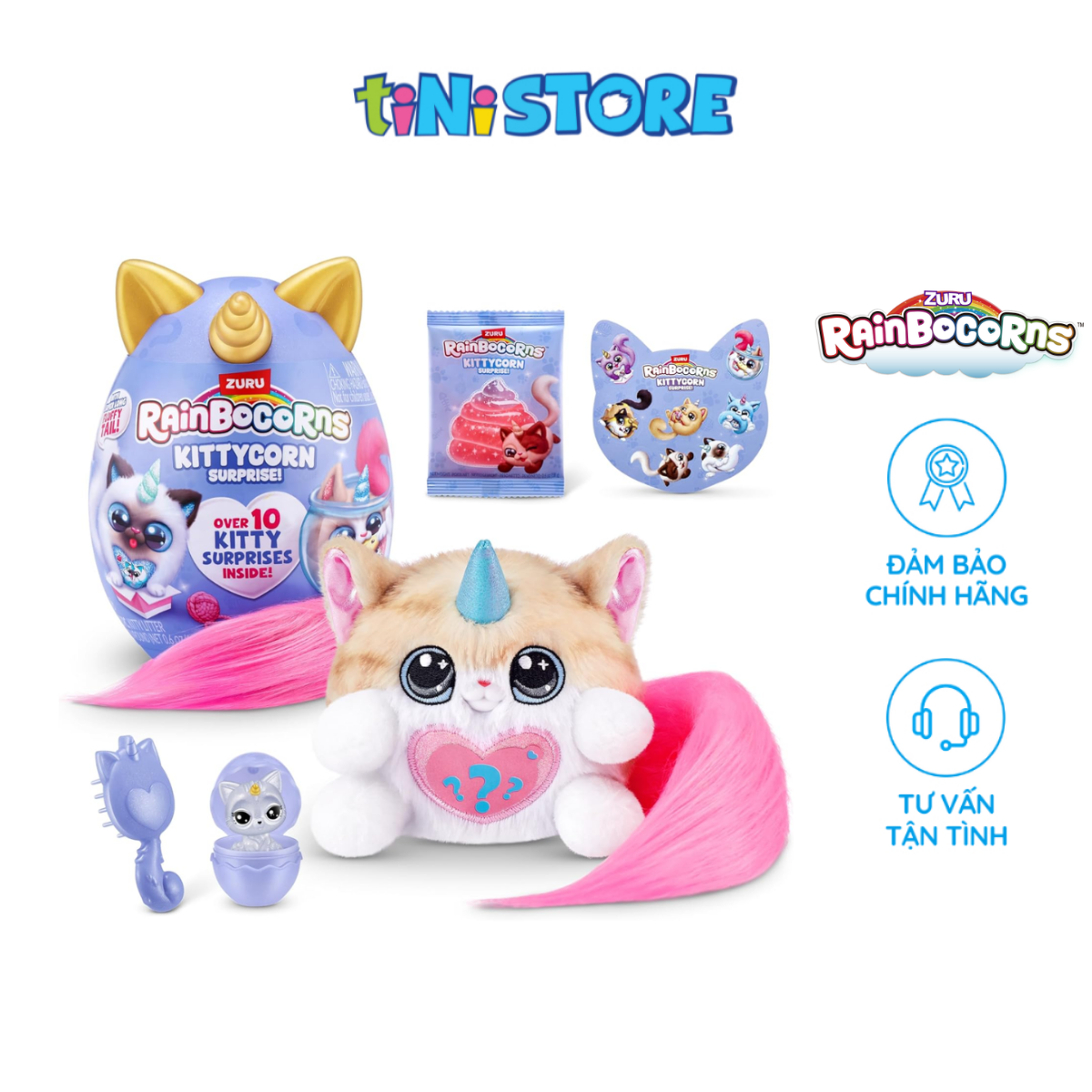 Đồ Chơi Trứng Kỳ Lân Mèo Con Zuru Rainbocorns Kittycorn (Series 9) (Mẫu ngẫu nhiên) 92104
