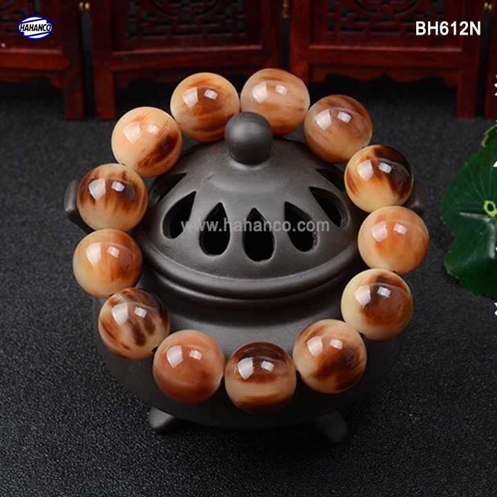 Vòng Tay sừng giúp tĩnh tâm BH612 - Sức Khỏe Bình An - may mắn - Tài Lộc - độc lạ