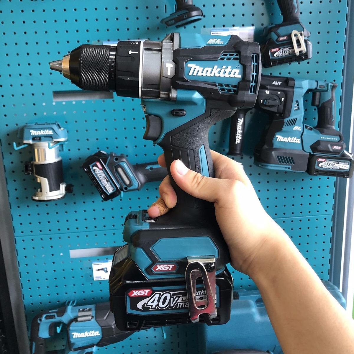 MÁY KHOAN BÚA VÀ VẶN VÍT DÙNG PIN 40V 4.0AH MAKITA MAX HP001GM201 - HÀNG CHÍNH HÃNG