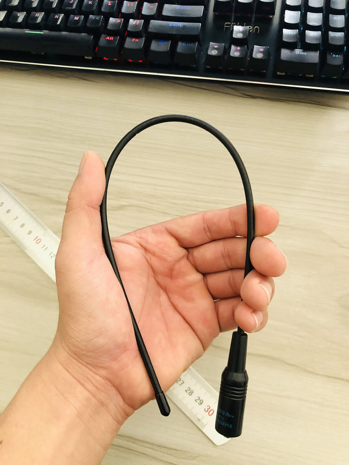 Anten bộ đàm dài 40cm. Ăngten 2 băng tần VHF/UHF cho bộ đàm