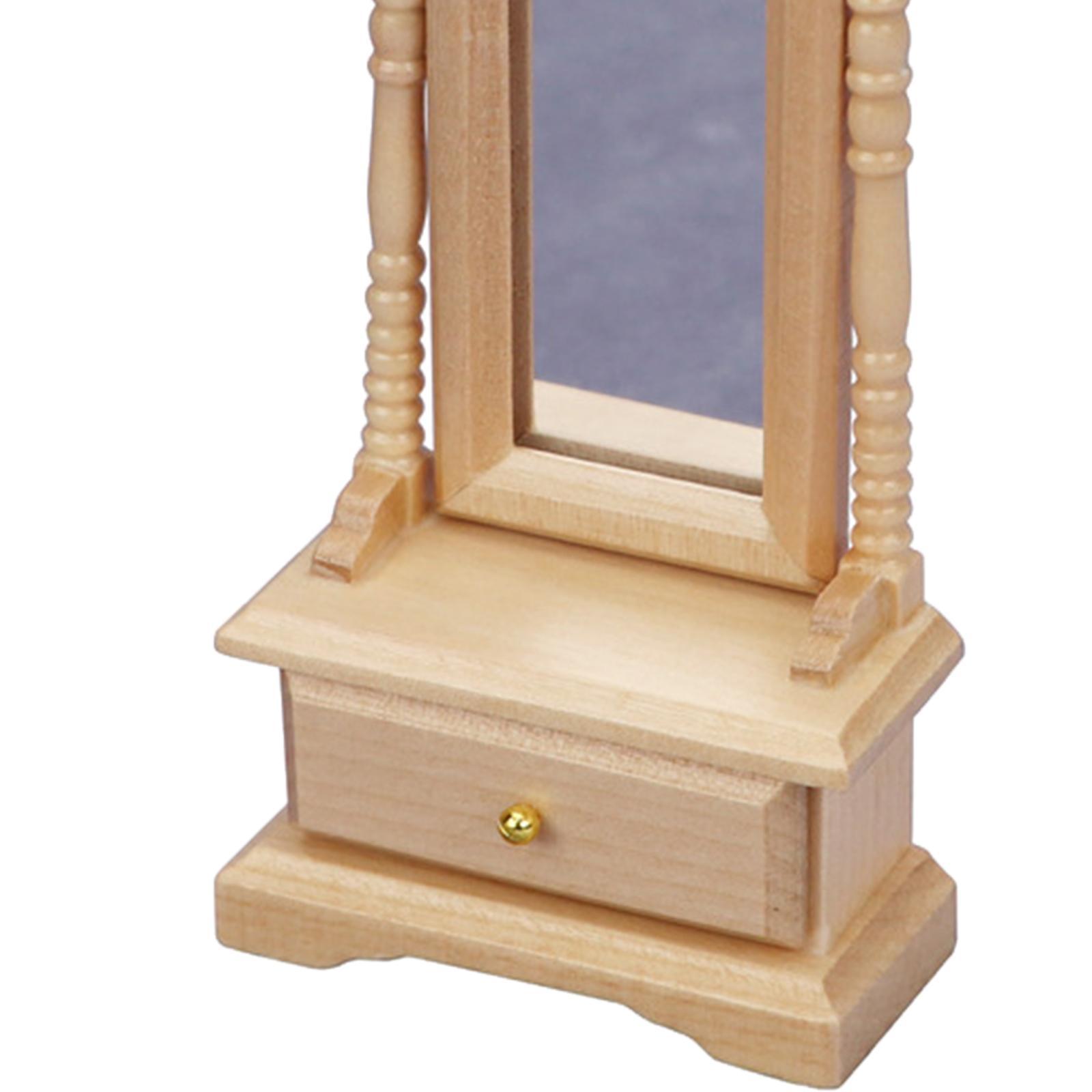 1:12 Dollhouse Miniature  Mirror Bedroom Furniture Toys for Girls