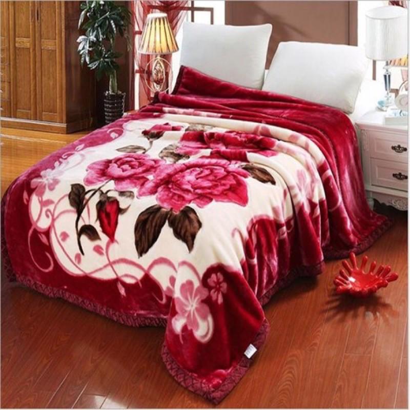 Chăn băng lông chất đẹp 5kg dày 3 lớp 2mx2m2