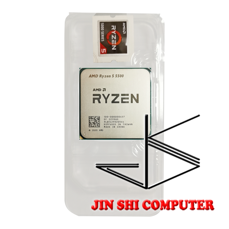 Mới AMD Ryzen 5 5500 Bộ Vi Xử Lý 3.6GHz 6 Nhân Mười Hai Chủ Đề R5 5500 7nm L3 = 16M 128GB 100-000000457 Ổ Cắm AM4 PCIe 3.0