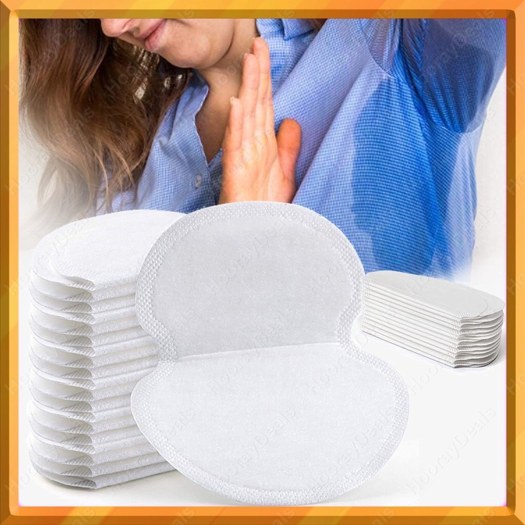 Sét 10 miếng dán thấm hút mồ hôi vùng da dưới cánh tay giúp thoáng khí khử mùi an toàn và tiện lợi