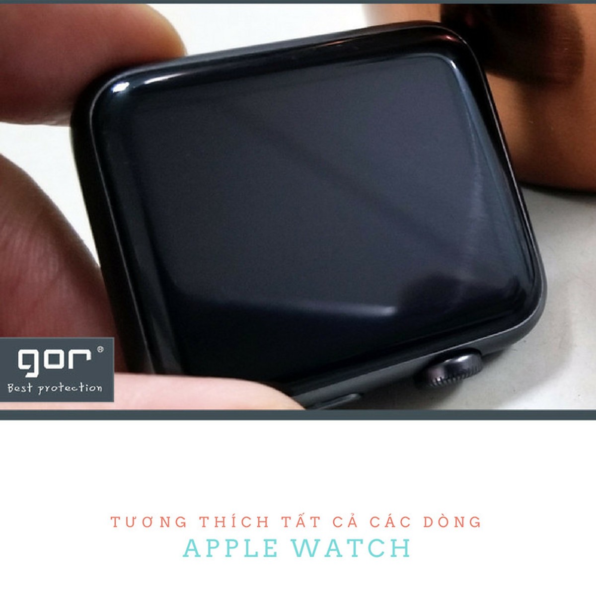 Dán màn hình dẻo GOR dành cho đồng hồ Apple Watch - FULL màn hình chống trầy xước cảm ứng mượt (Bộ 2 miếng) - Hàng Nhập Khẩu