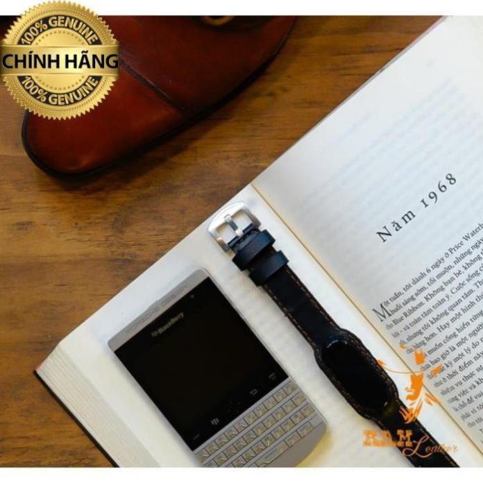 DÂY ĐỒNG HỒ DÀNH CHO DÒNG MIBAND - DA BÒ ĐEN TUYỀN - HÀNG CHÍNH HÃNG
