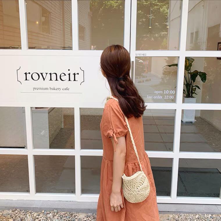 Túi cói tròn xinh ơi là xinhhhh đi biển, đi chơi nè