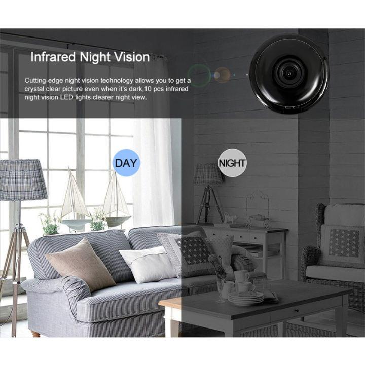 Camera mini wifi IP V380 HD an ninh không dây kết nối với điện thoại, có hồng ngoại quay ban đêm