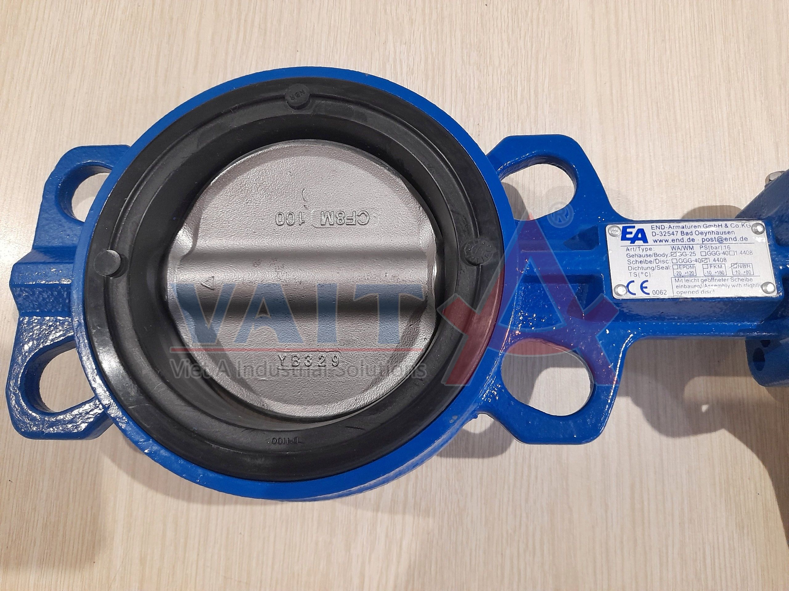 Van bướm - Van công nghiệp (Butterfly Valve) DN100, PN10/16 