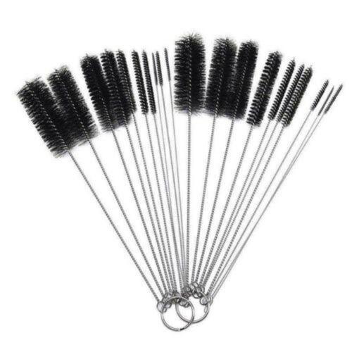 1 cái Cọ làm sạch chai lọ nhỏ dài ống hút ly nhỏ Dụng cụ làm sạch nhà bếp 10pcs set.