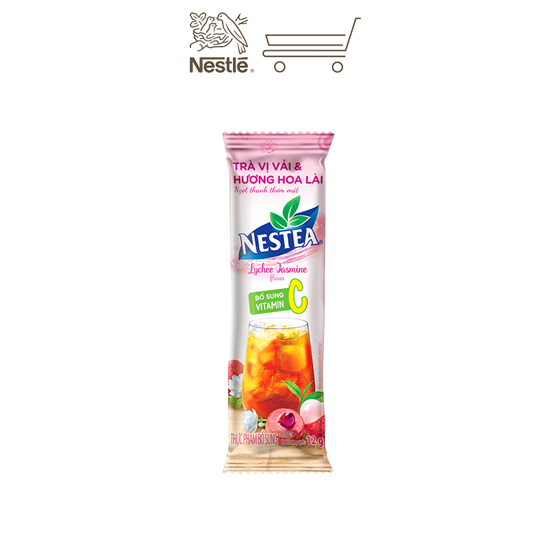 Combo 3 Hộp Trà NESTEA vị Vải &amp; Hương Hoa Lài (12 gói x 12g)