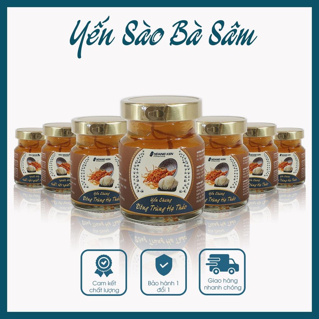 Yến sào Bà Sâm - Yến chưng Đông Trùng Hạ Thảo tốt cho sức khoẻ, bồi bổ dưỡng chất, 80ml/hũ chất lượng 100%