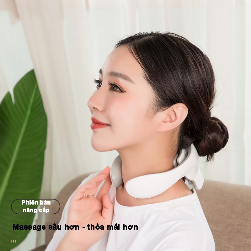 Máy Massage Đốt Sống Cổ Với 4 Đầu Massage Rung Kết Hợp Chườm Nóng 6 Chế Độ Hoạt  Động,15 Cấp Độ Điều Chỉnh