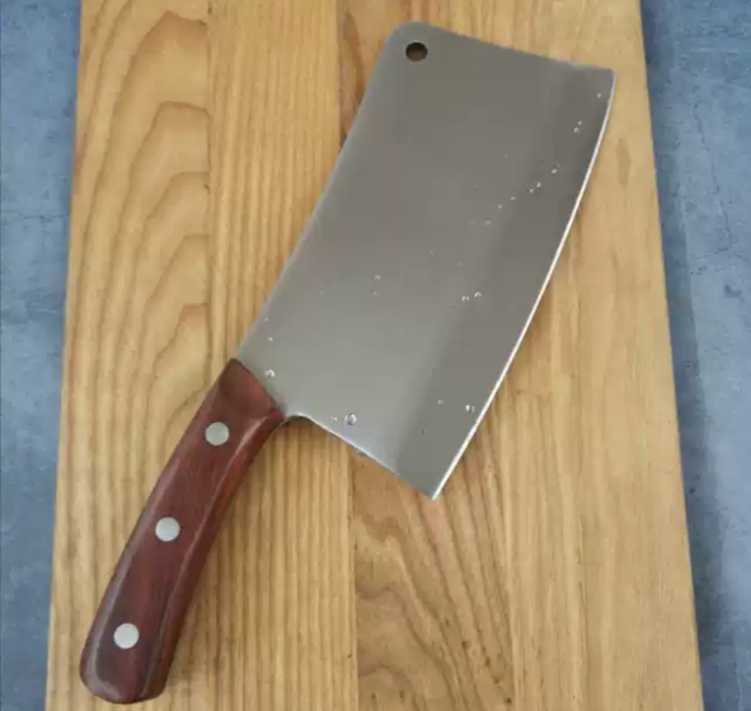 Dao Chặt Đại Cán ( Gỗ Xương Gà ) - Dao Chặt Cao Cấp Chặt Gà,Chặt Xương ( Tặng dán inox To Treo Dao )