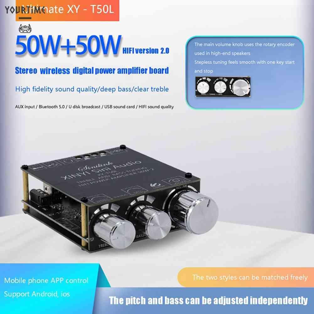 Bảng Mạch Khuếch Đại Âm Thanh Bluetooth HIFI XY-T50L 2x50W