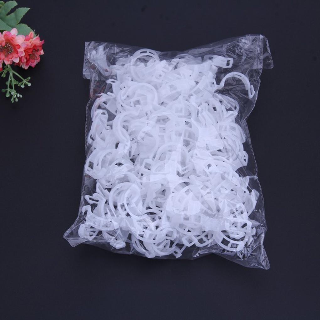 50PCS/Set Reusable Plastic Plant Support Clips Plants Hanging Vine Garden Greenhouse Vegetables Tomatoes Clip【vollter1】