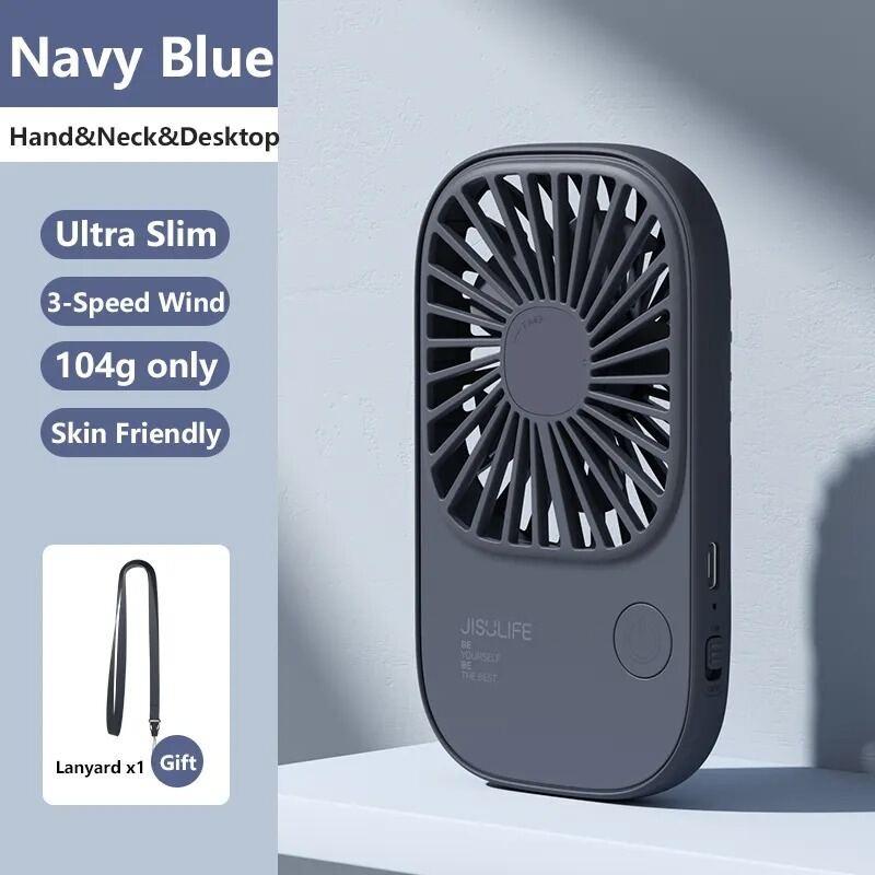 Quạt Mini Cầm Tay Jisulife FA49 2000mAh Nhỏ Gọn - Siêu Mỏng - Dễ Thương - Hàng Chính Hãng