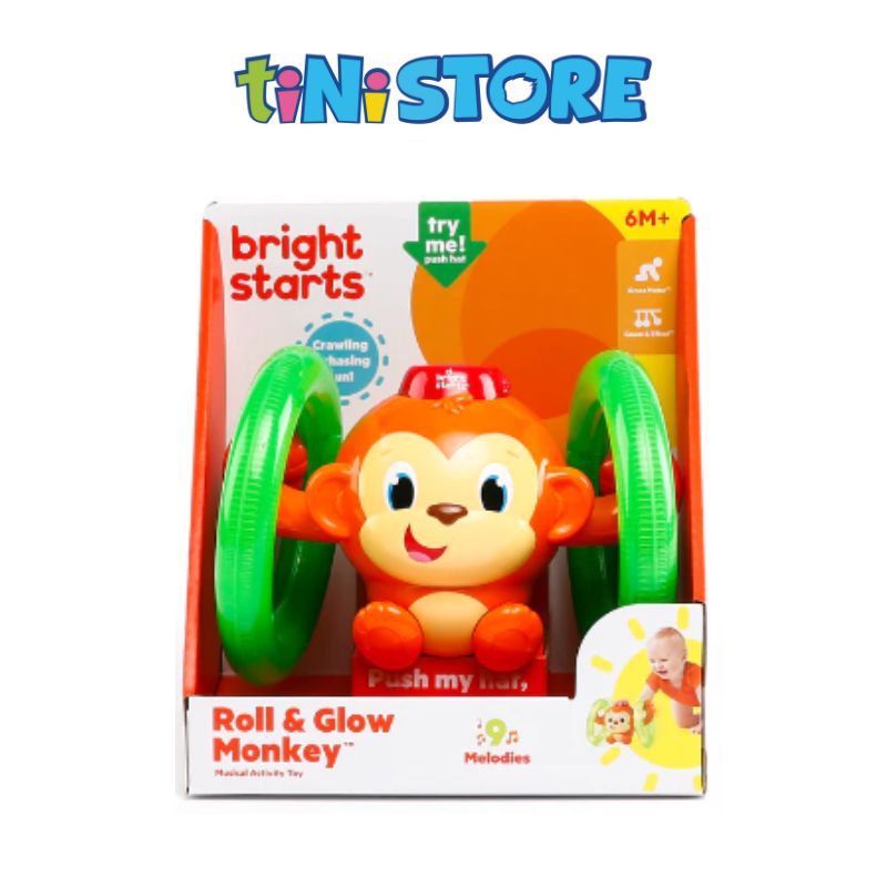 tiNiStore-Đồ chơi khỉ nhào lộn phát sáng và âm thanh Bright Starts 52181