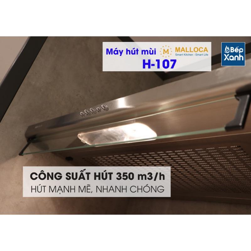 Máy Hút Mùi Classic Malloca H107 - Công Suất Hút 350 m3/h - Ngang 70cm - Hàng Chính Hãng