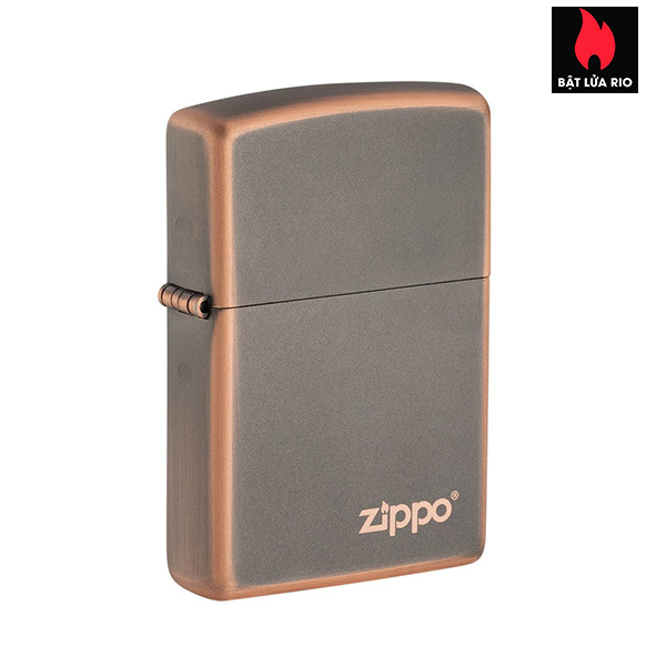 Bật Lửa Zippo 49839ZL – Zippo Rustic Bronze Zippo Logo