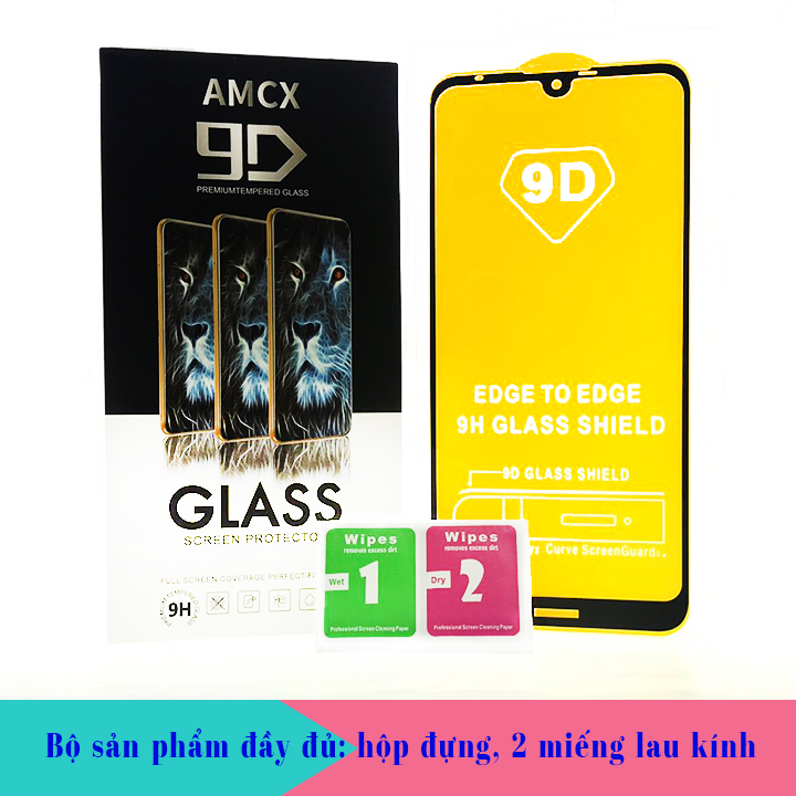 Kính Cường Lực cho Nokia 3.2 - Full màn hình - Màu Đen - Hàng Chính Hãng