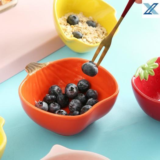 Bát Sứ Ăn Dặm Cao Cấp Bí Đỏ Cam Sâu Lòng