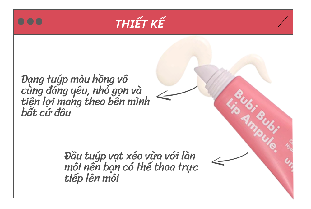 Combo chăm sóc môi hiệu quả tẩy tế bào chết môi , mặt nạ ngủ môi và tinh chất dưỡng môi Unpa Bubi Lip Scrub Red 10ml + Bubi Lip Mask 10g + Bubi Lip Ampoule 9g