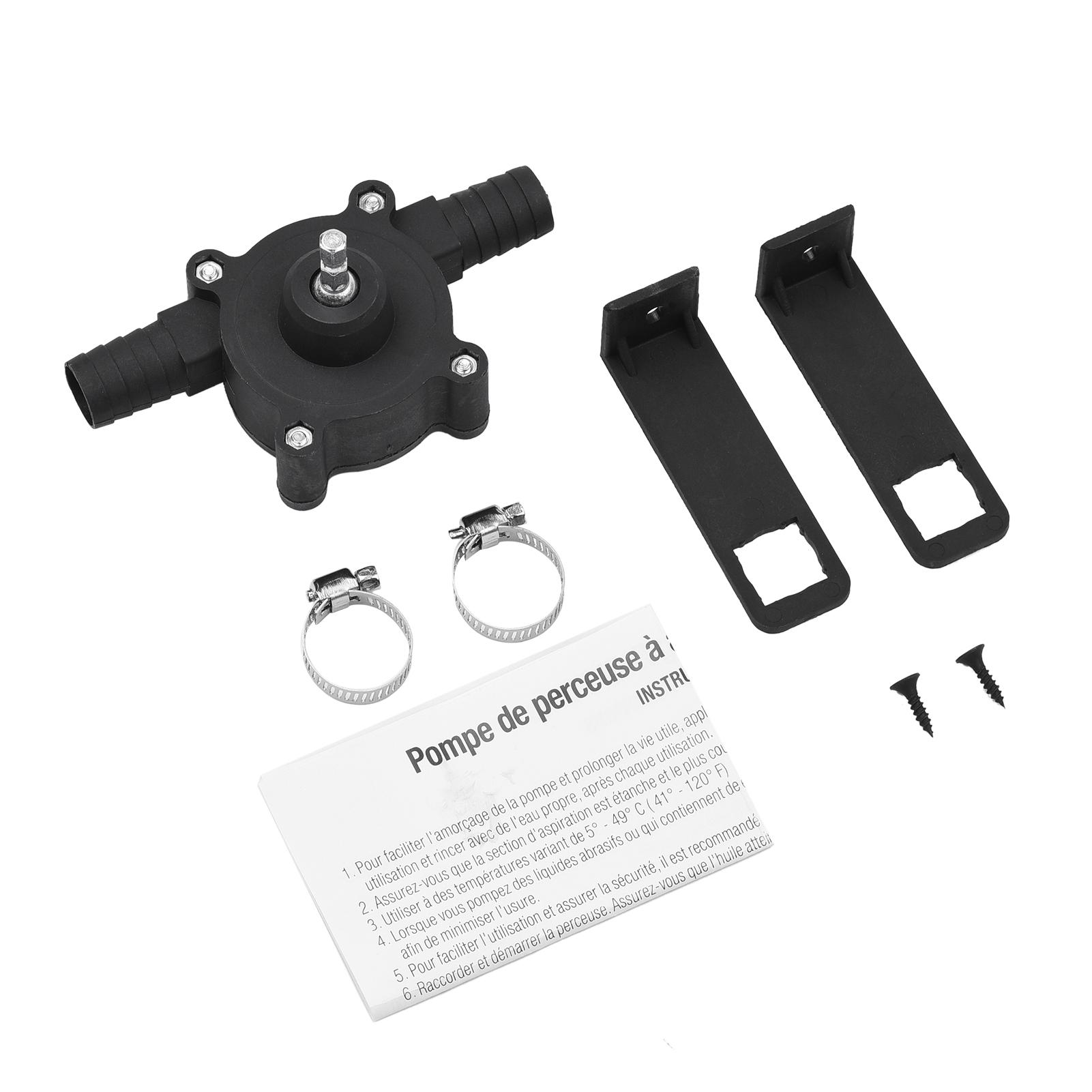 Portable Drill Pump Self Priming Oil Fluid Water Transfer Pump Emergency Bilge Pump Watering Fish Tank Pump for All