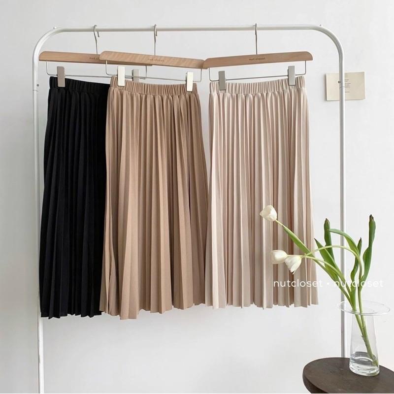 Chân Váy dập Ly MESY SKIRT thiết kế trơn basic
