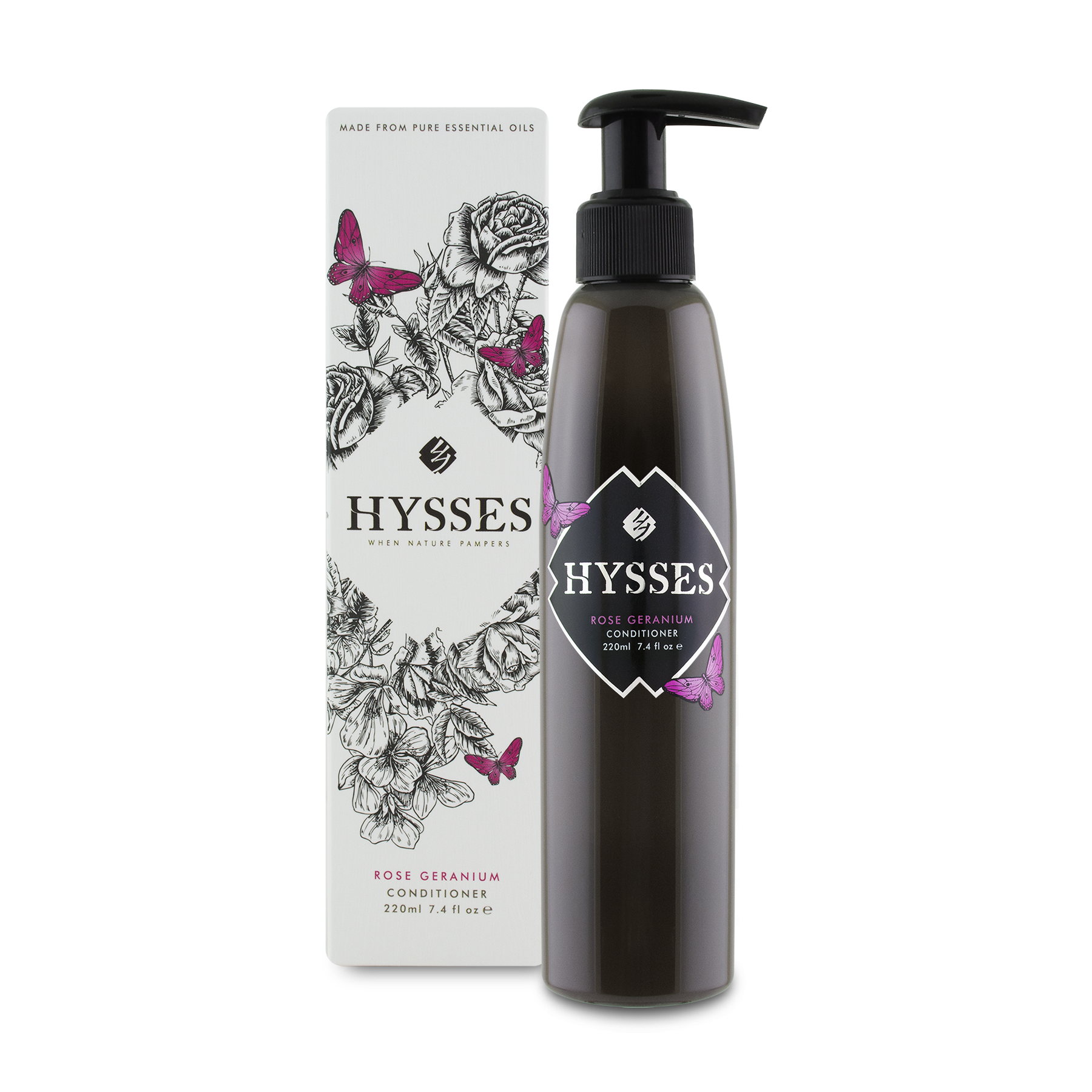 Dầu Xả Tinh Dầu Cao Cấp Hysses Giúp Tóc Bóng Mượt & Mềm Mại, Hỗ Trợ Tình Trạng Hư Tổn, Khô Xơ, Gãy Rụng Với Hoa Hồng và Hoa Phong Lữ Hữu Cơ Tự Nhiên