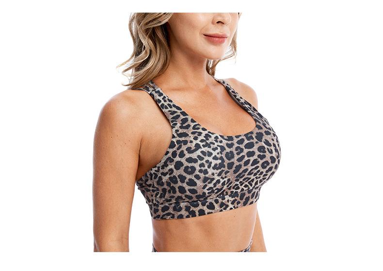 Phụ Nữ Cao Tác Động Yoga Bra Thiết Kế Quai Tập Yoga Crop Top Da Báo Áo Ngực Thể Thao Nữ Thể Thao Tập Gym Thể Hình Bể Chạy Áo Sơ Mi