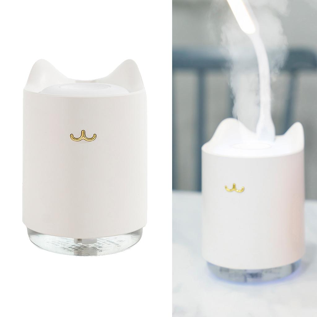 2x USB Portable Mini Humidifier, 320ml Mute Mist Humidifier, for Baby Bedroom Travel Office Home Desktop